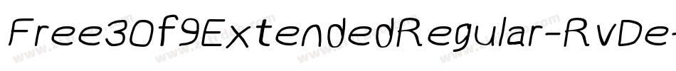 Free3Of9ExtendedRegular-RvDe字体转换