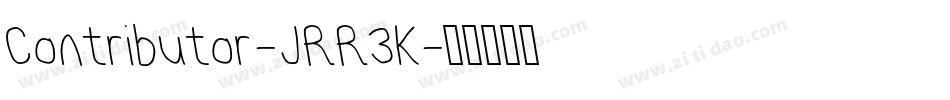 Contributor-JRR3K字体转换