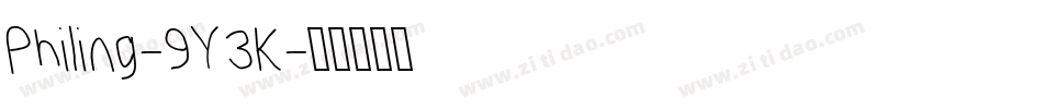 Philing-9Y3K字体转换