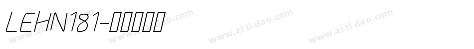 LEHN181字体转换
