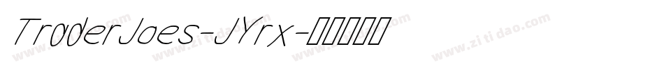 TraderJoes-JYrx字体转换