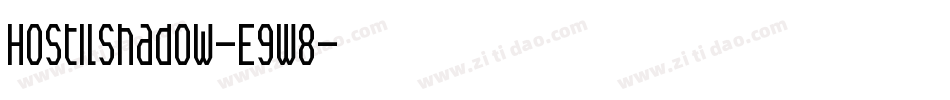 Hostilshadow-E9W8字体转换