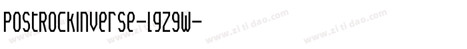 PostRockInverse-lgZ9w字体转换
