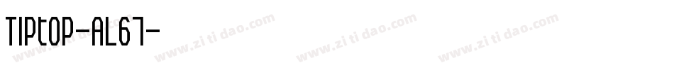 Tiptop-AL67字体转换