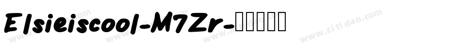 Elsieiscool-M7Zr字体转换