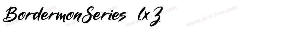 BordermonSeries1-lx5Z字体转换