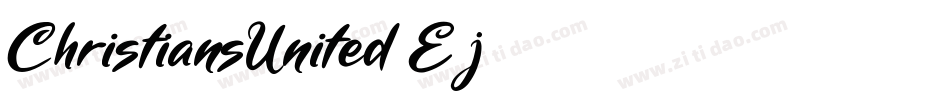 ChristiansUnited-E8j4字体转换