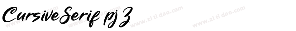 CursiveSerif-pj5Z字体转换
