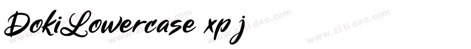 DokiLowercase-xp8j字体转换