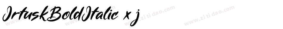 IrtuskBoldItalic-x8j字体转换