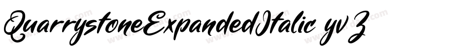 QuarrystoneExpandedItalic-yv5Z字体转换