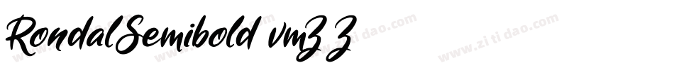 RondalSemibold-vmZ5Z字体转换