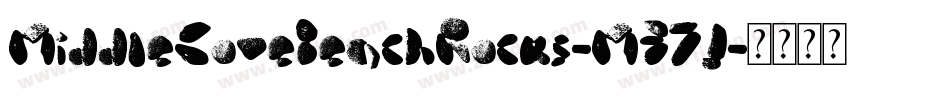 MiddleCoveBeachRocks-M37J字体转换