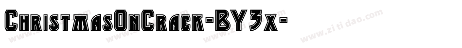 ChristmasOnCrack-BY3x字体转换