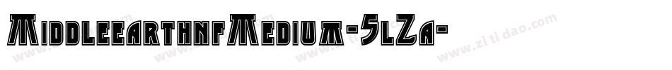 MiddleearthnfMedium-5lZa字体转换
