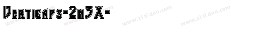 Verticaps-2n3X字体转换