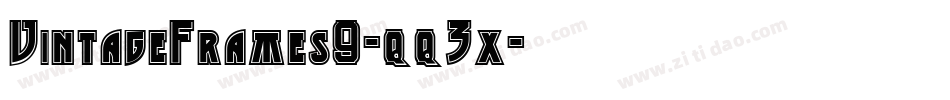 VintageFrames9-qq3x字体转换