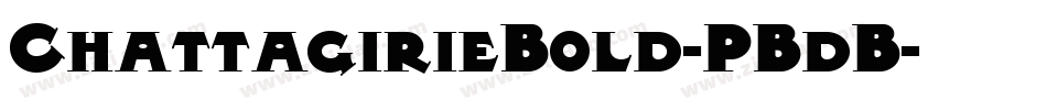 ChattagirieBold-PBdB字体转换