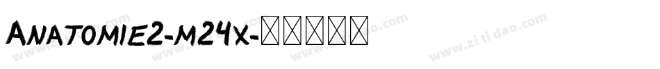 Anatomie2-m24x字体转换