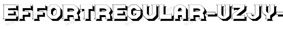 EffortRegular-vzJy字体转换