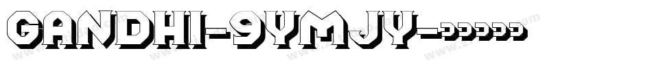 Gandhi-9YMJy字体转换