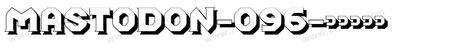 Mastodon-O96字体转换