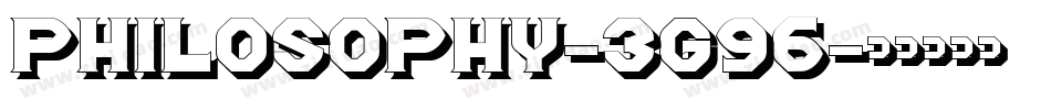Philosophy-3G96字体转换