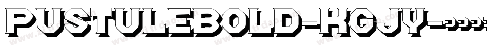 PustuleBold-KGJy字体转换