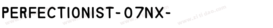 Perfectionist-07nX字体转换