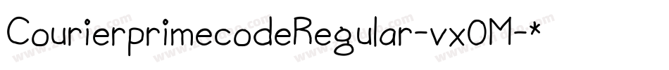 CourierprimecodeRegular-vx0M字体转换