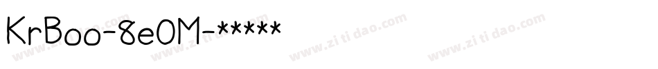 KrBoo-8e0M字体转换