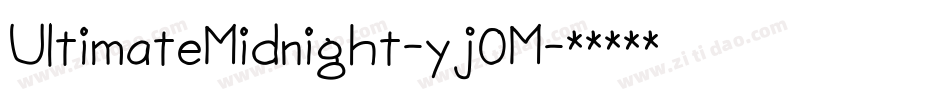 UltimateMidnight-yj0M字体转换