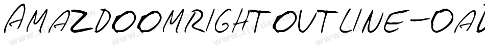Amazdoomrightoutline-0aDz字体转换