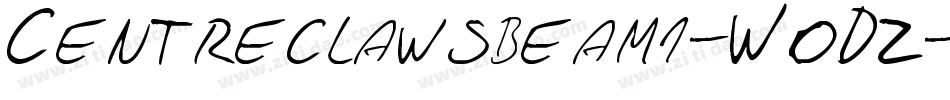 Centreclawsbeam1-WoDz字体转换