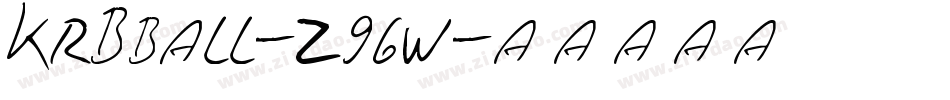 KrBball-z96w字体转换