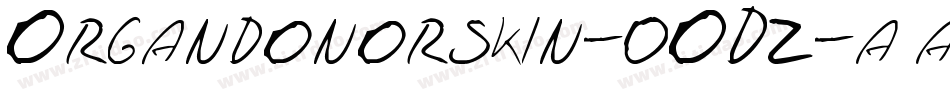 Organdonorskin-0ODz字体转换