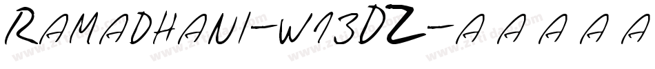 Ramadhani-w13DZ字体转换 Ramadhani-w13DZ字体转换