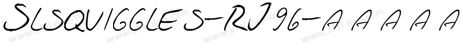 Slsquiggles-RJ96字体转换