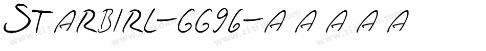 Starbirl-gg96字体转换