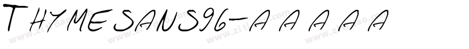 Thymesans96字体转换