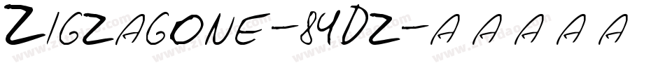 Zigzagone-84Dz字体转换 Zigzagone-84Dz字体转换