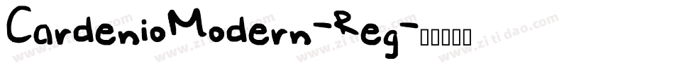 CardenioModern-Reg字体转换