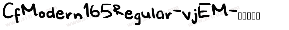 CfModern165Regular-vjEM字体转换