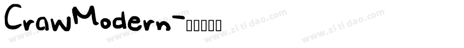 CrawModern字体转换