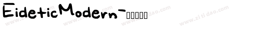 EideticModern字体转换
