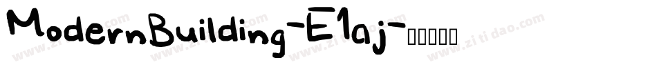 ModernBuilding-E1aj字体转换