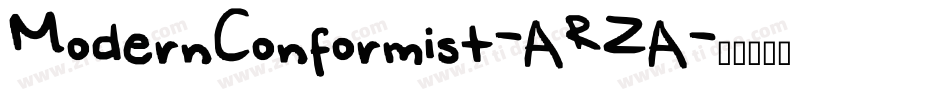 ModernConformist-ARZA字体转换