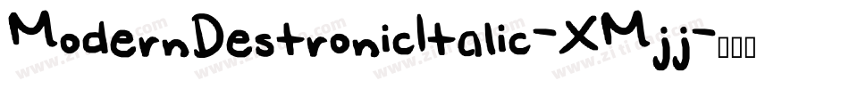 ModernDestronicItalic-XMjj字体转换