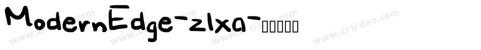 ModernEdge-zlxa字体转换
