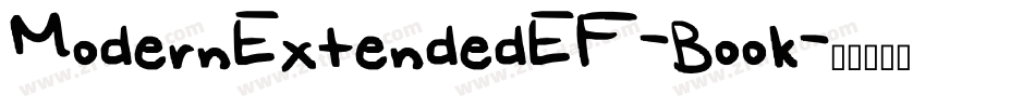ModernExtendedEF-Book字体转换